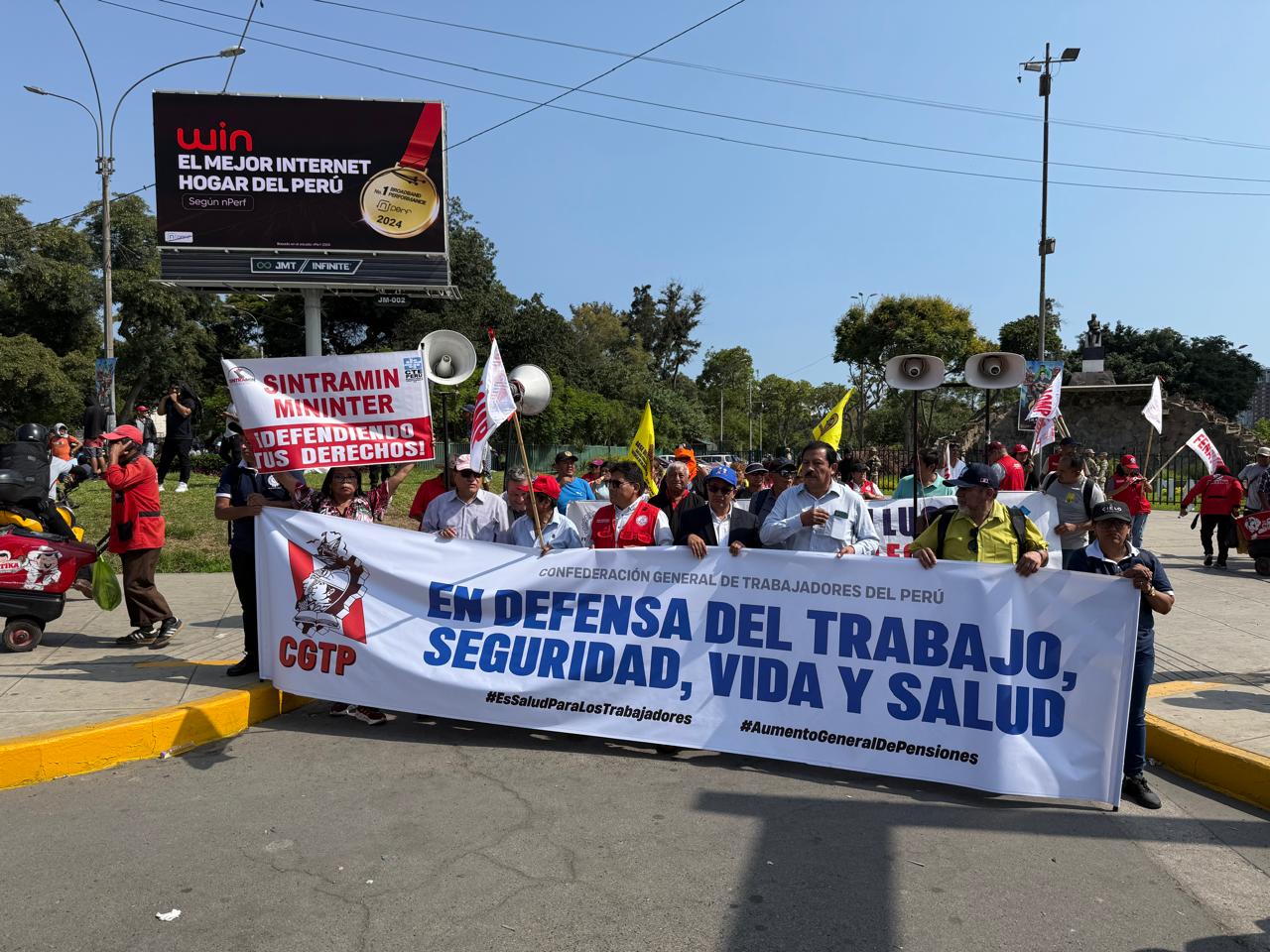 Movilización SINTRAMIN