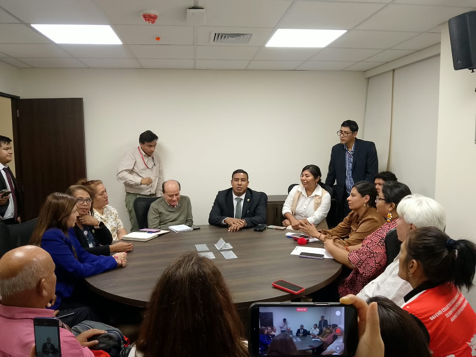 SINTRAMIN, EN EL CONGRESO, JUNTO A LA CTE-PERÚ
