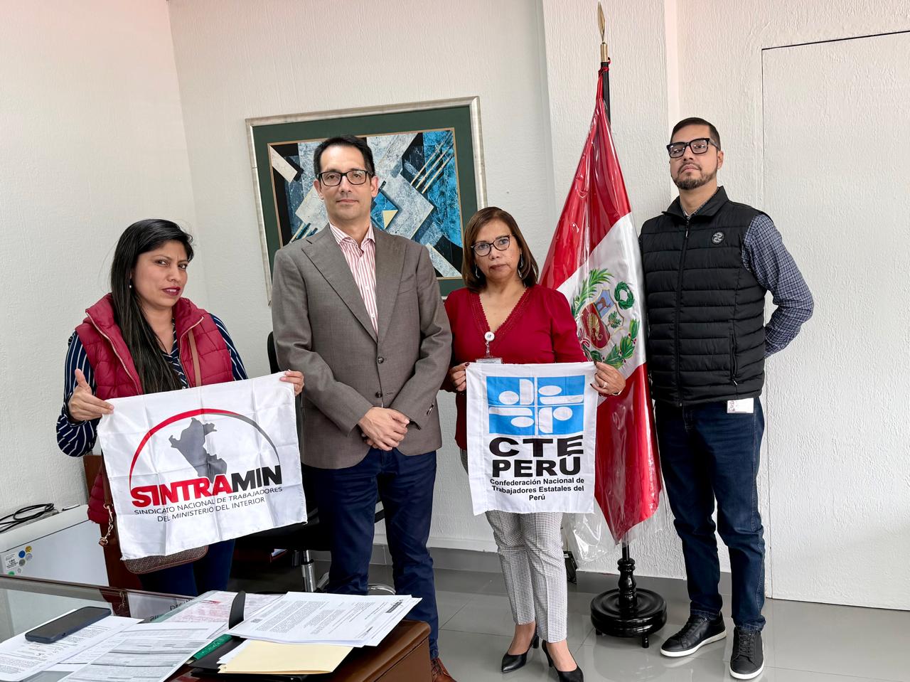 SINTRAMIN CON EL NUEVO DIRECTOR GENERAL DE LA OGAF