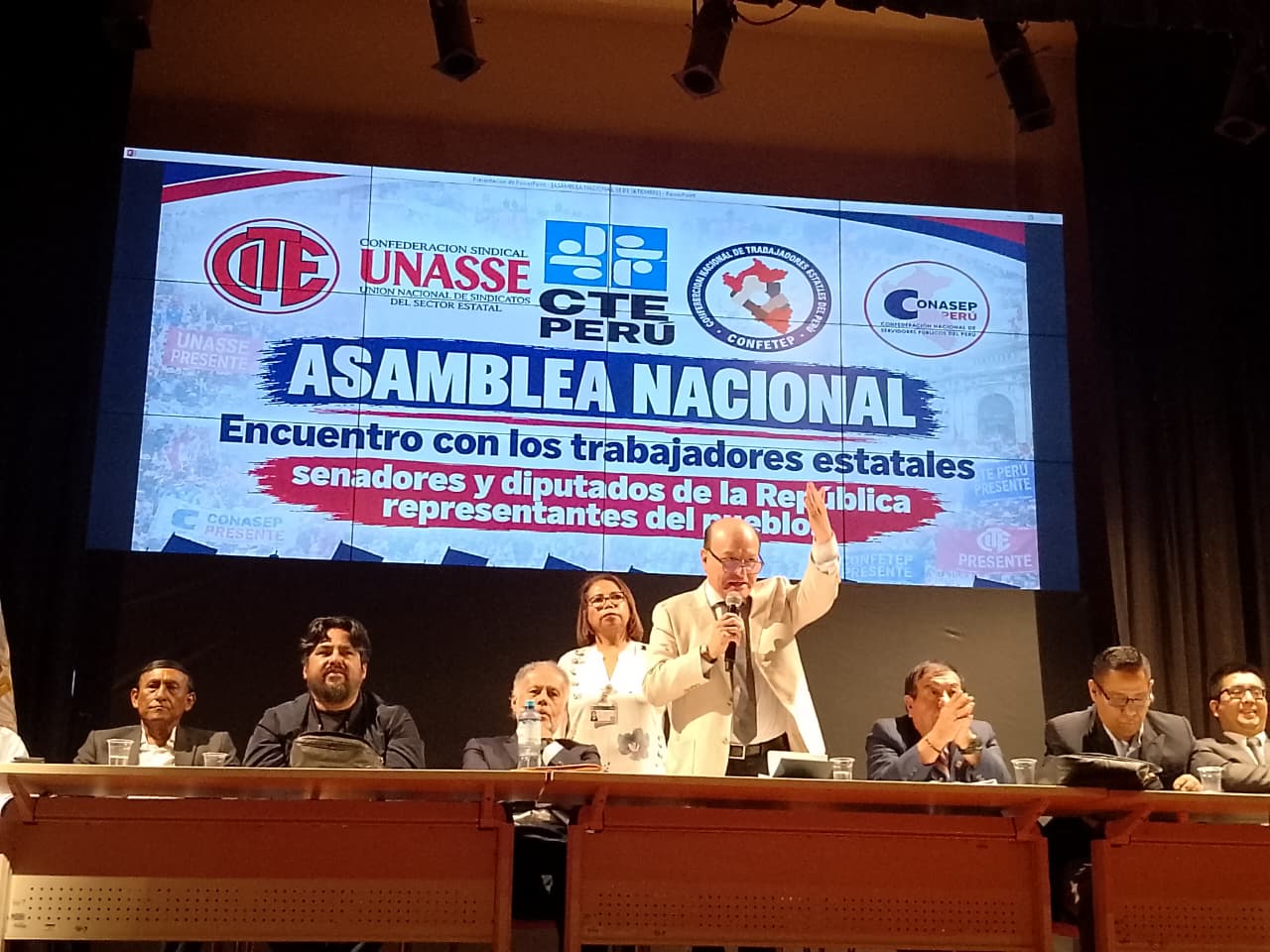 SINTRAMIN, presente en Asamblea Nacional de las cinco centrales estatales